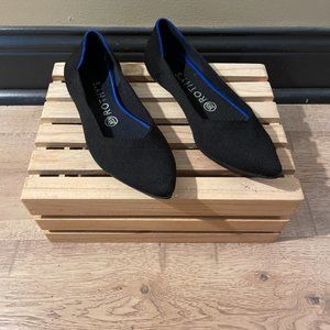 Rothy's Black Pointed-Toe Flat - Black - Size 7.5